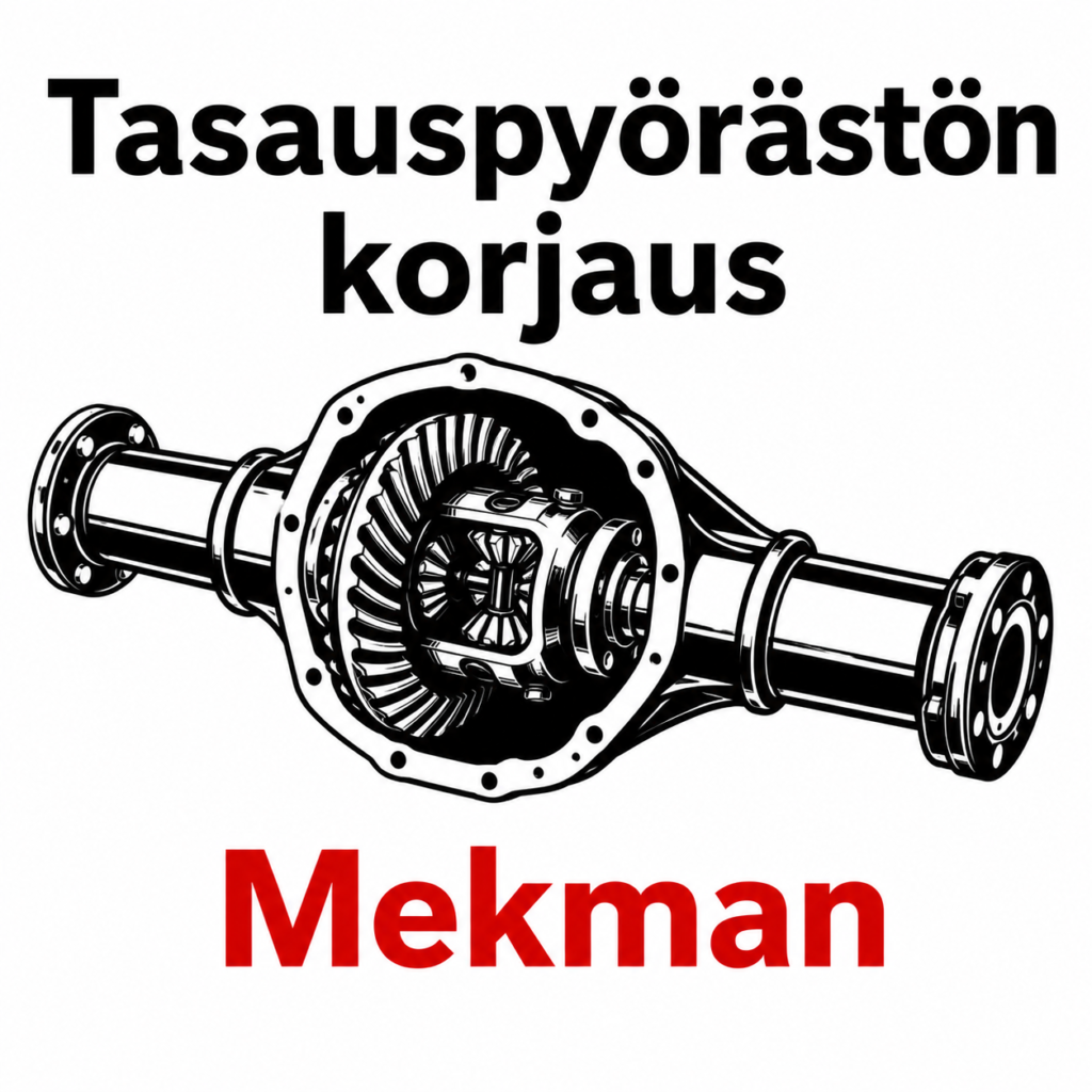 Mekman tasauspyörästön korjaus